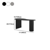 Free Form Curved Wood Standard Width Writing Desk Image - 14