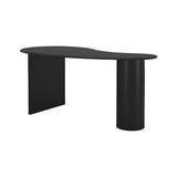 Free Form Curved Wood Standard Width Writing Desk Image - 2