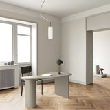 Free Form Curved Wood Standard Width Writing Desk Image - 6