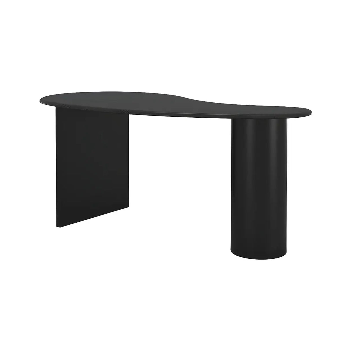 Free Form Curved Wood Standard Width Writing Desk Image - 8