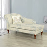 Free Standing Floral Upholstered Reclining Chaise Lounge Image - 10