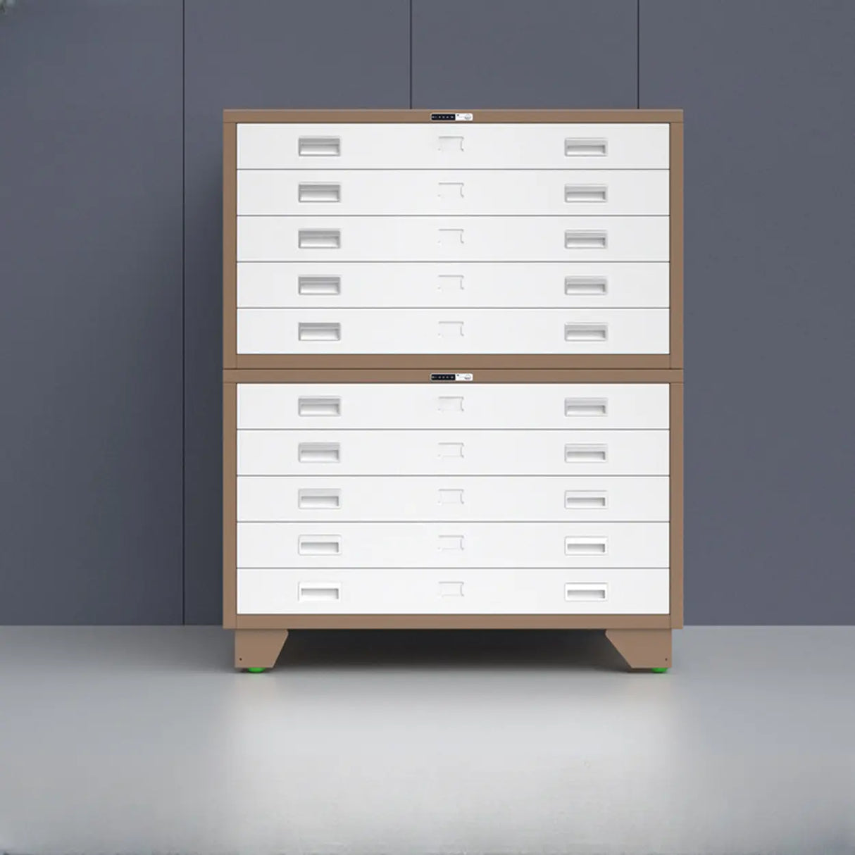 Free Standing Vertical Steel White Storage Filing Cabinet Image - 20