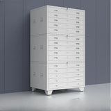 Free Standing Vertical Steel White Storage Filing Cabinet Image - 22