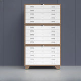 Free Standing Vertical Steel White Storage Filing Cabinet Image - 23