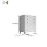 Free Standing Vertical Steel White Storage Filing Cabinet Image - 27