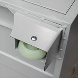 Free Standing Vertical Steel White Storage Filing Cabinet Image - 8