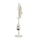 Freestanding Bedroom Walnut Wood Hooks Narrow Coat Rack Image - 2
