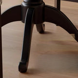 French Country Vintage Brown Wood Round Large Dining Table Image - 7