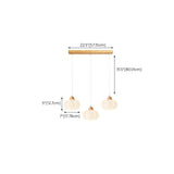 Fresh 3-Light White Pumpkin Island Pendant Light Image - 15