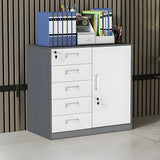 Functional Steel Vertical Filing Cabinet with Locks Image - 7