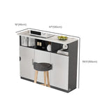 Functional Storage Console Table with Cabinets and Shelves Image - 17