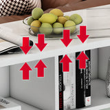 Functional Storage Console Table with Cabinets and Shelves Image - 9