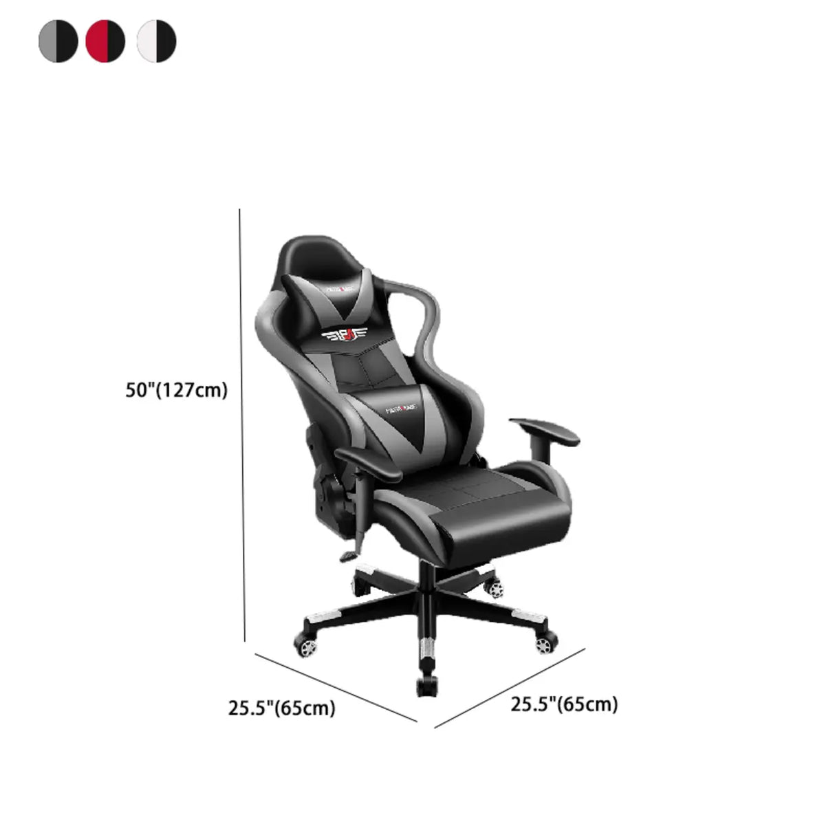 Gaming Ergonomic Adjustable Black and Red Office Chair 