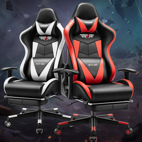 Gaming Ergonomic Adjustable Black and Red Office Chair Image - 2