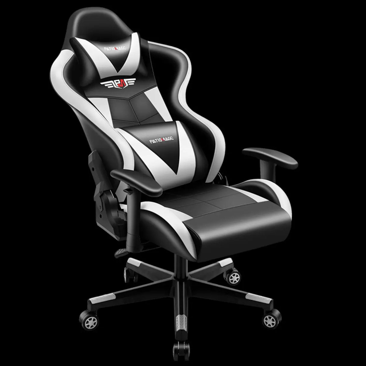 Gaming Ergonomic Adjustable Black and Red Office Chair Image - 3