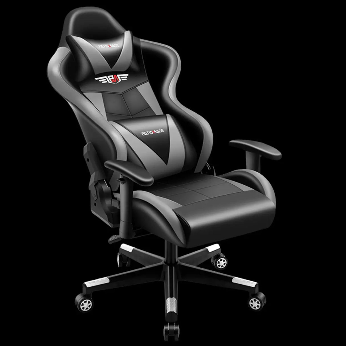 Gaming Ergonomic Adjustable Black and Red Office Chair Image - 4