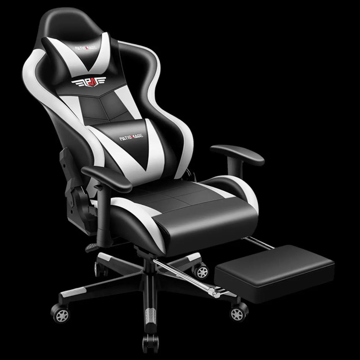 Gaming Ergonomic Adjustable Black and Red Office Chair Image - 5