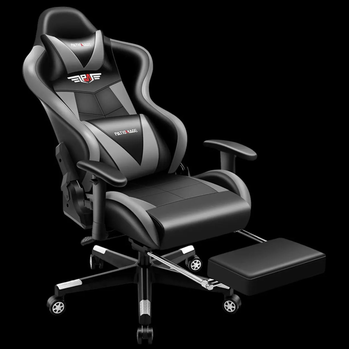 Gaming Ergonomic Adjustable Black and Red Office Chair Image - 7