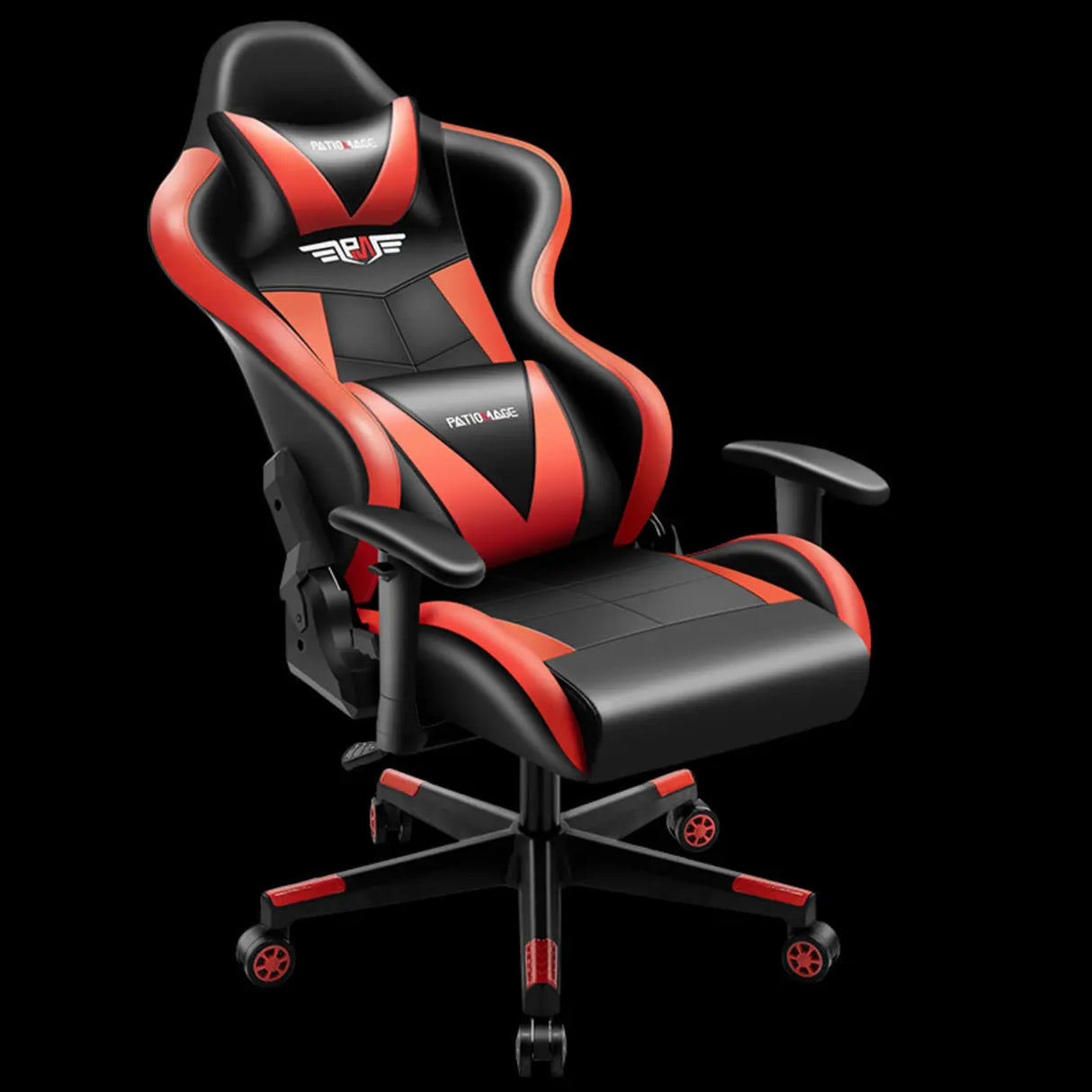 Gaming Ergonomic Adjustable Black and Red Office Chair Image - 8