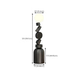 Geometric Block Stacked Modern Sculptural Floor Lamp Image - 13
