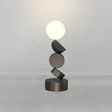 Geometric Block Stacked Modern Sculptural Floor Lamp Image - 2