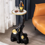 Geometric Elephant Sculptural End Table Image - 1
