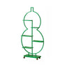 Geometric Floor Metal Gourd Rolling Plant Stand Blue Image - 7
