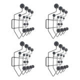 Geometric Metal Large Wall Mounted Coat Rack with Hooks Image - 13