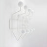 Geometric Metal Large Wall Mounted Coat Rack with Hooks Image - 14