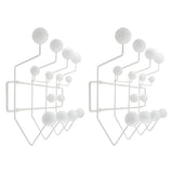 Geometric Metal Large Wall Mounted Coat Rack with Hooks Image - 15
