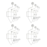 Geometric Metal Large Wall Mounted Coat Rack with Hooks Image - 17