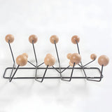 Geometric Metal Large Wall Mounted Coat Rack with Hooks Image - 18