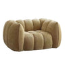Ginger Sherpa Fleece Pumpkin Compressed Modular Sofa Image - 5