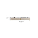 Glam Beige Stone Rectangle Drawers Cabinet TV Stand #size
