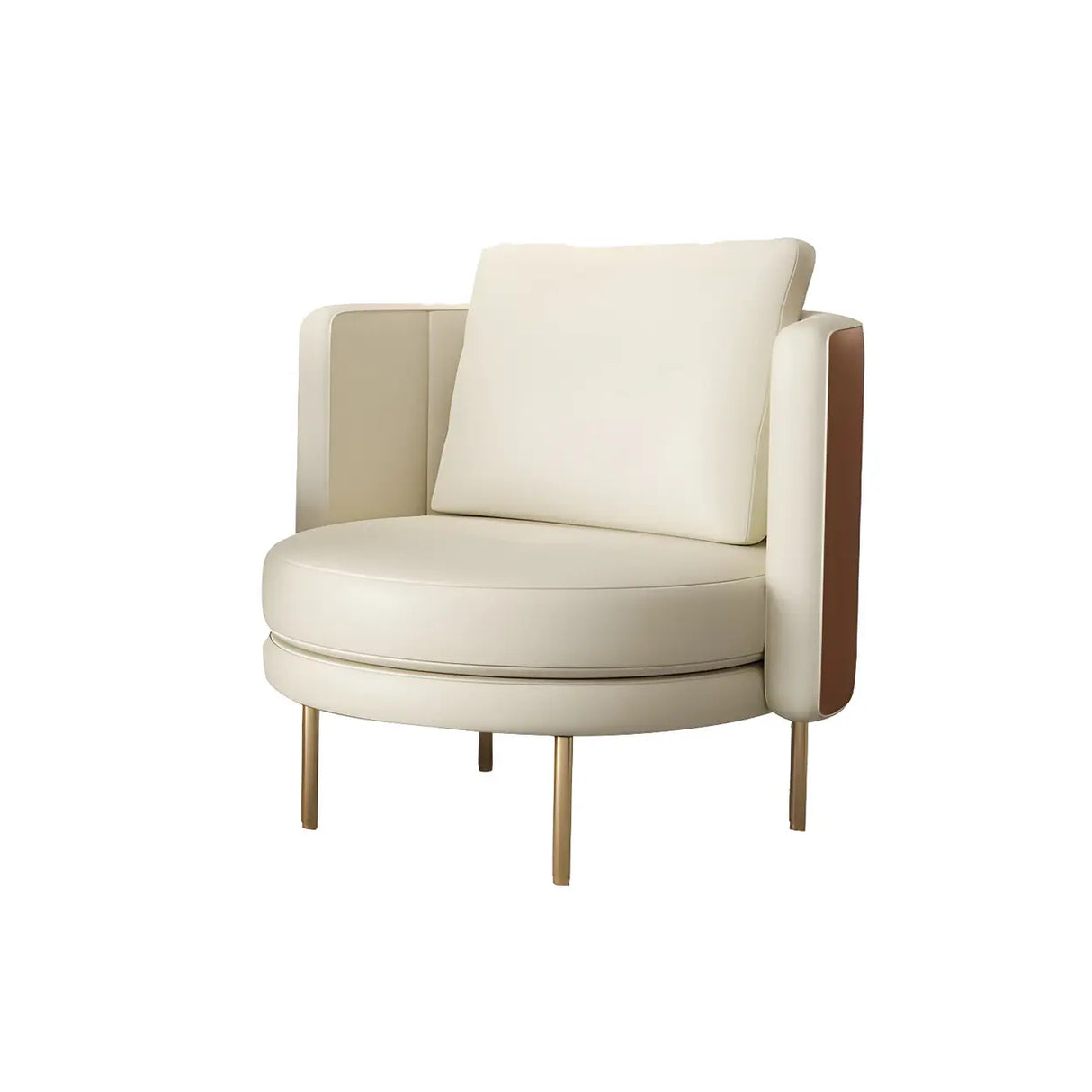 Glam Claret Pillow Back Memory Foam Fill Side Chair Image - 9