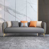 Glam Green-Beige Stain Resistant Tech Cloth Pillow Sofa Image - 9