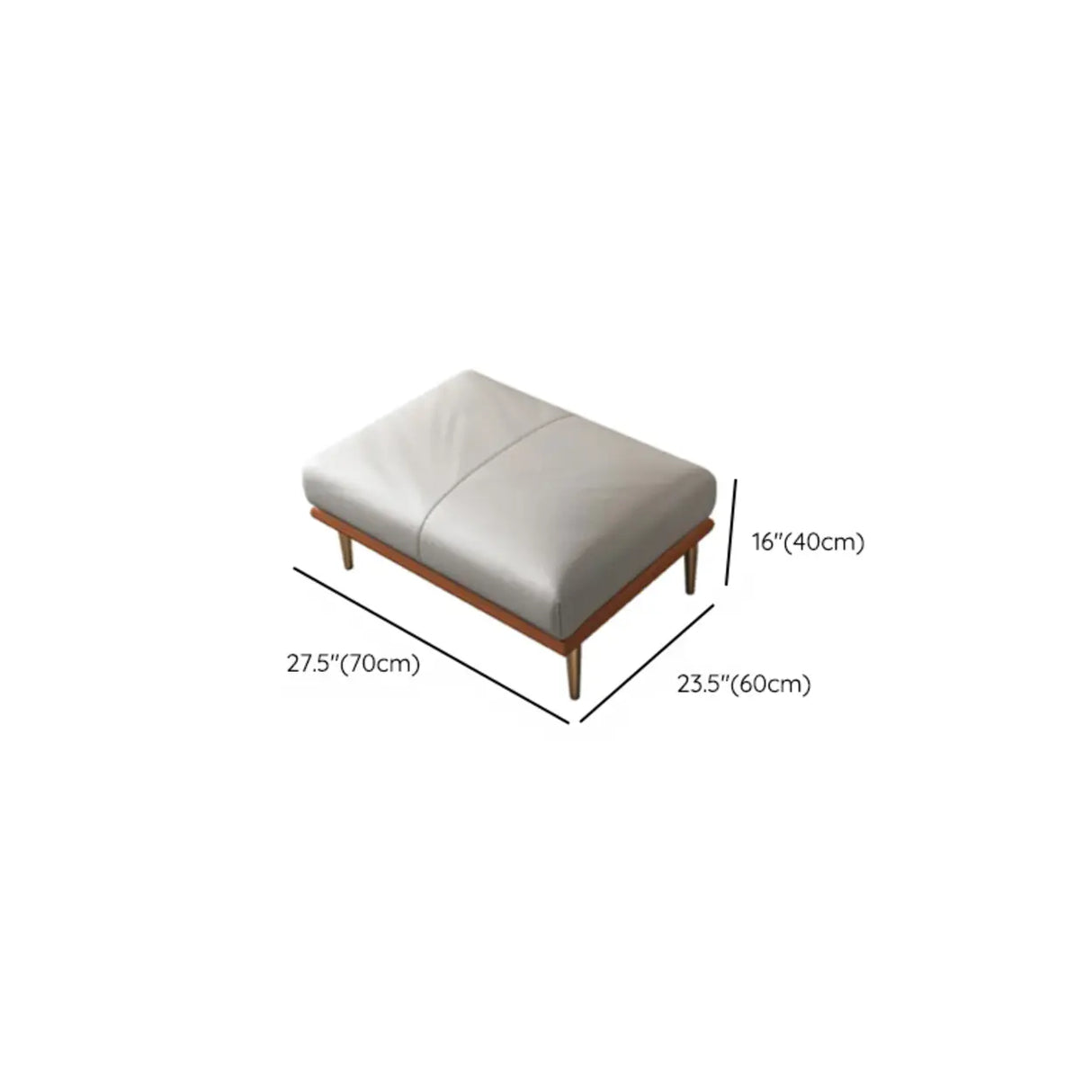 Glam Grey Faux Leather Square Arm Pillow Back Sofa 