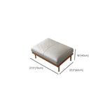 Glam Grey Faux Leather Square Arm Pillow Back Sofa #size
