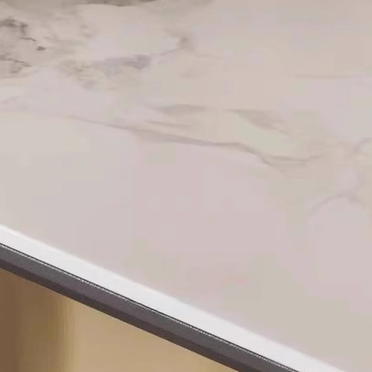 Glam Modern Entryway Rectangle Metal Pedestal Console Table Image - 7