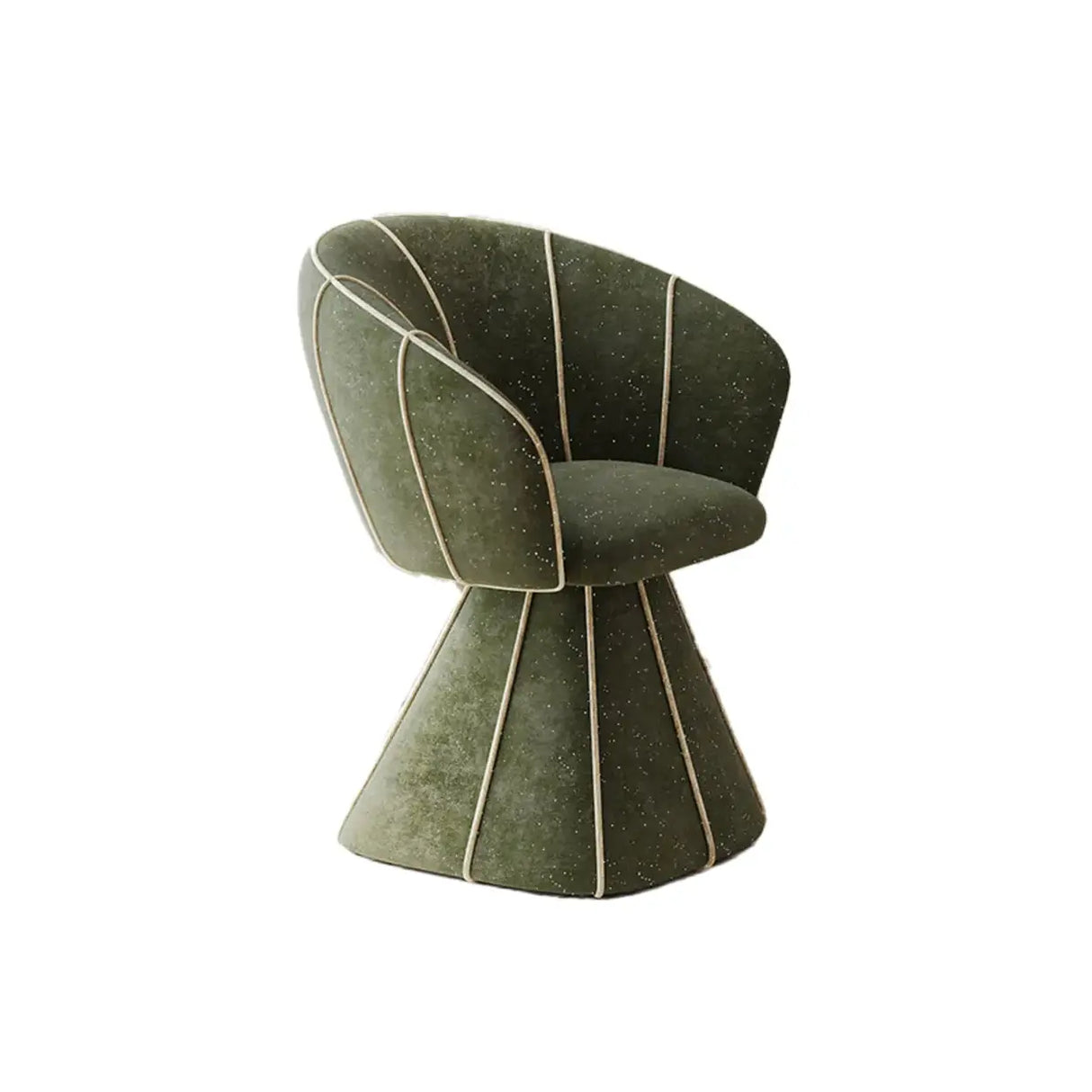 Glam Modern Sherpa Upholstered Barrel Low Back Accent Chair Image - 17