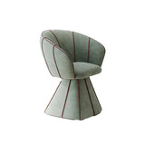 Glam Modern Sherpa Upholstered Barrel Low Back Accent Chair Image - 20