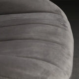 Glam Modern Velvet Accent Chair with Side Dining Chair Image - 15