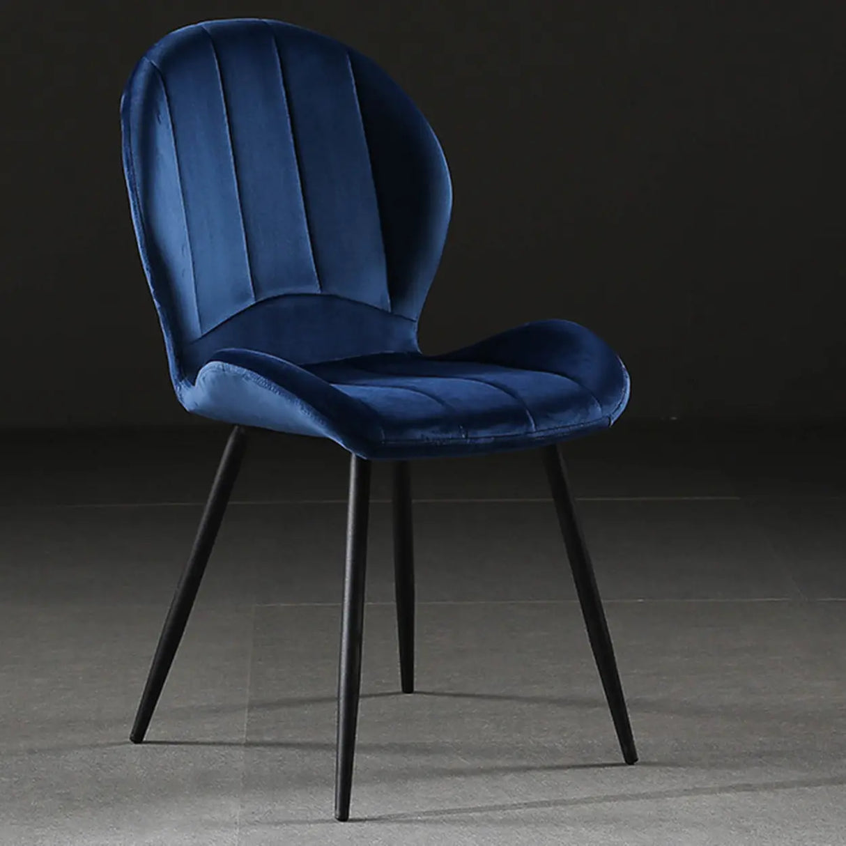 Glam Modern Velvet Accent Chair with Side Dining Chair Image - 7