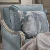 Glam Modular Green Velvet Sloped Arms Pillow Back Sofa Image - 11
