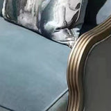 Glam Modular Green Velvet Sloped Arms Pillow Back Sofa Image - 12