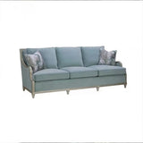 Glam Modular Green Velvet Sloped Arms Pillow Back Sofa Image - 5