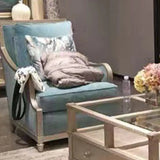 Glam Modular Green Velvet Sloped Arms Pillow Back Sofa Image - 6
