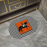 Glam Oval Rubber Round Pattern Anti-Slip Area Rug Image - 5