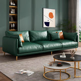 Glam Stain Resistant Pillow Back Square Arm Sofa Image - 11