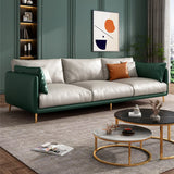 Glam Stain Resistant Pillow Back Square Arm Sofa Image - 2